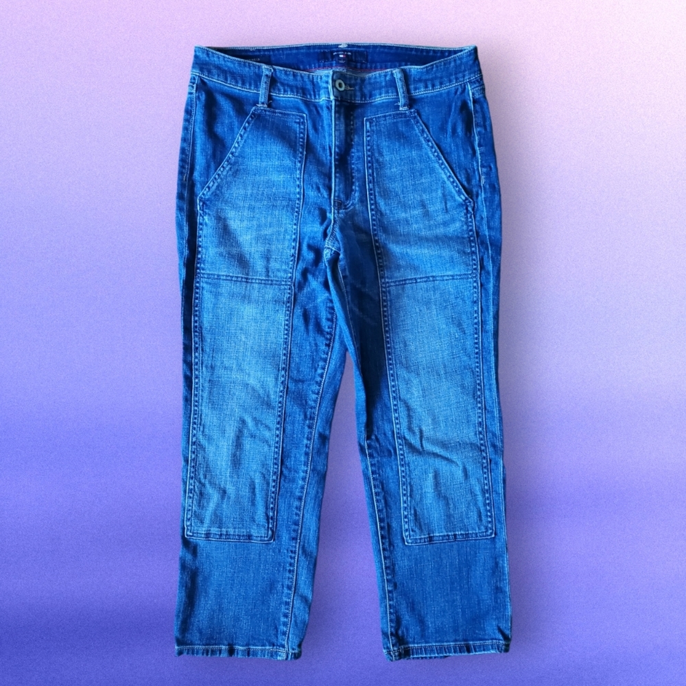 Tommy Hilfiger Tribeca Ankle Jeans, Dark Wash, Size 12